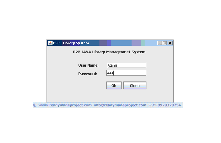 library management system java project