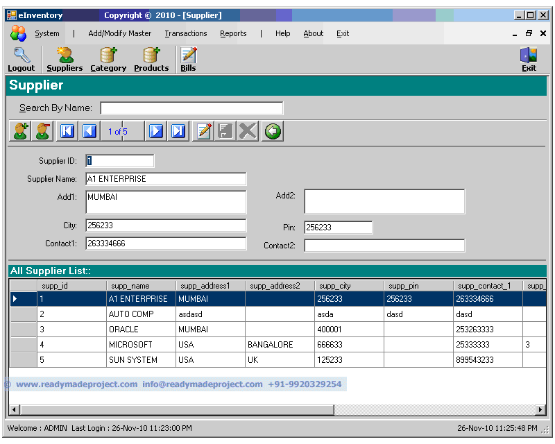 inventory management project in java with source code